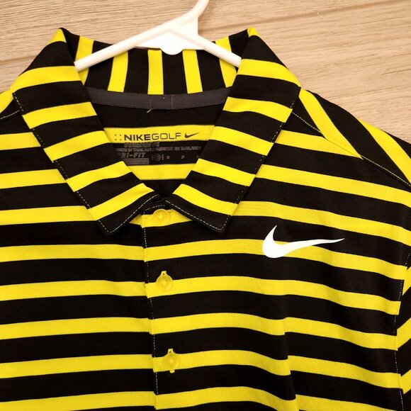 EUC! Lot of (2) Nike & Under Armour Striped Golf Polos, Men's Small - Picture 3 of 6